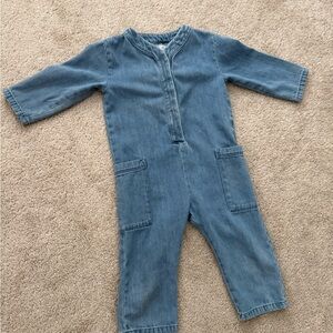 Zara Toddler Gir Jumpsuit with Patch Pockets